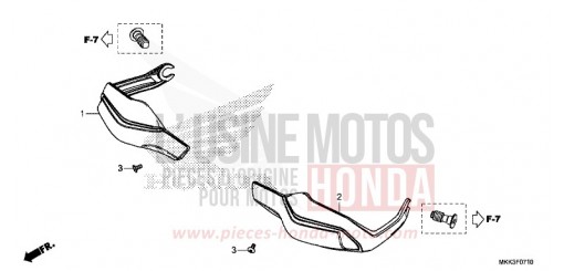 KNUCKLE GUARD CRF1000AJ de 2018